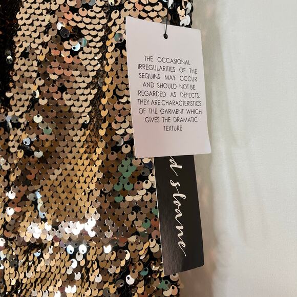 Clover and Sloane | Sequin Dress Sheath Mock Neck Midi Party Event NWT - Picture 5 of 8